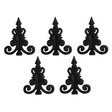 Kit 5 Ponteiras Ponta De Lança Ferro N08 Grade Portão Muro