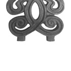 Kit 5 Ponteiras Ponta De Lança Ferro N19 Grade Portão 24cm