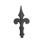 Kit 5 Ponteiras Ponta De Lança Ferro N23 Grade Portão 30cm