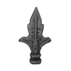 Kit 5 Ponteiras Ponta De Lança Ferro N31 Grade Portão 12cm