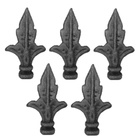 Kit 5 Ponteiras Ponta De Lança Ferro N31 Grade Portão 12cm