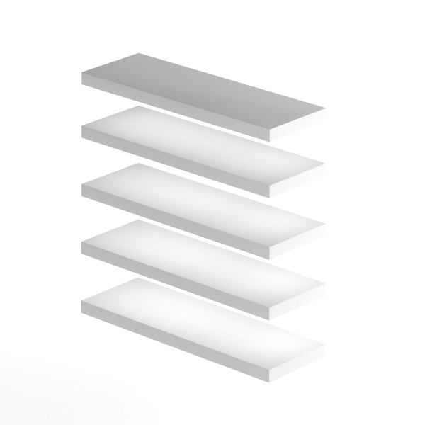 Kit 5 Prateleira Decorativa Mdf 1,5cm Com Fixação Cozinha Qua