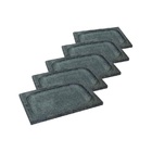 Kit 5 Prato Retangular Bandeja De Servir Pedra Sabão 20x15cm