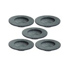 Kit 5 Pratos Risoto Massa Chapéu Invertido Pedra Sabão 30cm