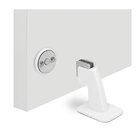 Kit 5 Prendedor Trava Porta 804 Magnetico Adesivo Branco Imab