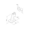 Kit 5 Prendedor Trava Porta 804 Magnético Adesivo Escovado Im