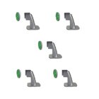 Kit 5 Prendedor Trava Porta 804 Magnético Adesivo Escovado Im