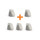 Kit 5 Prendedores Fixador Trava Porta Magnético Adesivo Branc