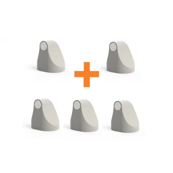 Kit 5 Prendedores Fixador Trava Porta Magnético Adesivo Branc