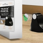 Kit 5 Prendedores Fixador Trava Porta Magnético Adesivo Preto