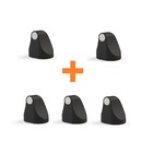 Kit 5 Prendedores Fixador Trava Porta Magnético Adesivo Preto