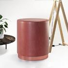 Kit 5 Puffs Decorativo Redondo Denver Em Couríssimo - Salaone