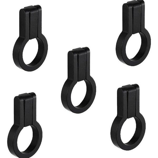 Kit 5 Puxador Antique Ponto Zen Preto Zp5404.24 Pingente