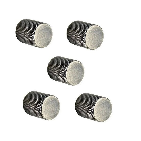 Kit 5 Puxador Bali Granado Ponto Niquel Velho Zen Design