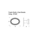 Kit 5 Puxador Beetle Com Base Granada Zen Preto