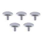 Kit 5 Puxador Beetle Zen Cromado Zp5403.1 Ponto Brilho