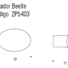 Kit 5 Puxador Beetle Zen Dourado (fosco) Zp5403.955 Ponto