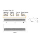 Kit 5 Puxador Citizen 45 Graus G Dourado Matte Fosco Zen