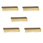 Kit 5 Puxador Citizen 45 Graus G Dourado Matte Fosco Zen