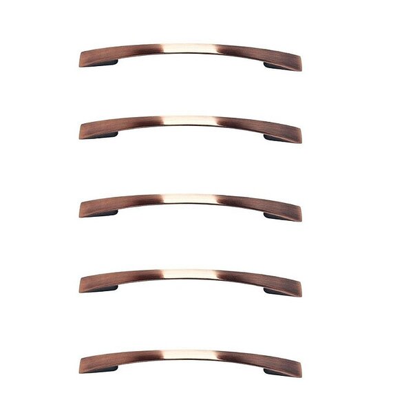Kit 5 Puxador Cobre Envelhecido Italy Line 2092 128mm Metal