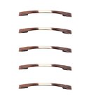 Kit 5 Puxador Cobre Envelhecido Italy Line 2092 Metal 096mm