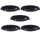 Kit 5 Puxador-colonial-sobrepor-concha-italy-115 - Preto