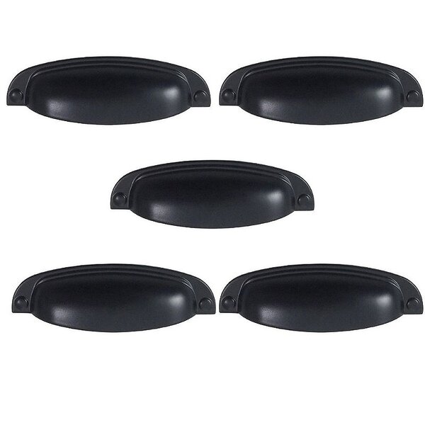 Kit 5 Puxador-colonial-sobrepor-concha-italy-115 - Preto