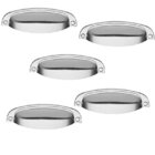 Kit 5 Puxador Concha Colonial Escovado 115 Italy Line 96mm