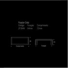 Kit 5 Puxador Creta Dourado Zen 64 Mm Zp3949.955