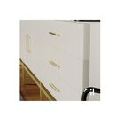 Kit 5 Puxador Dourado Il 950 Liveri Metal 160mm + Parafusos