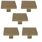 Kit 5 Puxador Dourado Matte Italy Line Il2248 Metal 35 Mm