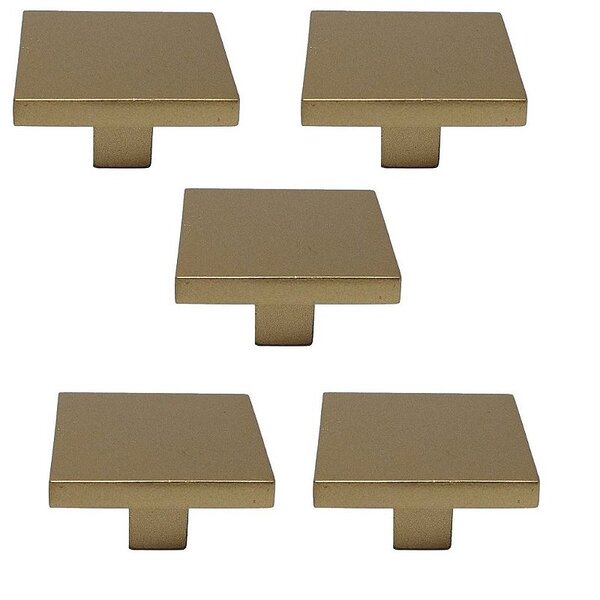 Kit 5 Puxador Dourado Matte Italy Line Il2248 Metal 35 Mm