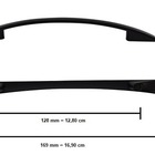 Kit 5 Puxador Italy Line Preto Fosco 2092 Metal 128mm