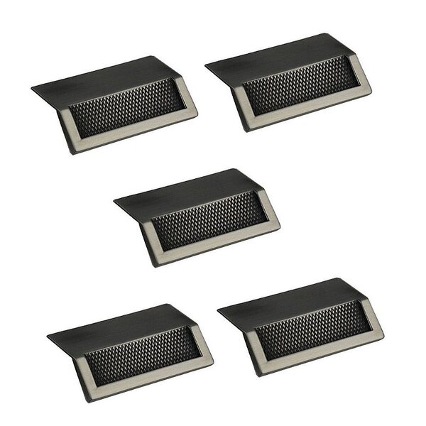 Kit 5 Puxador Moveis Citizen 45 Graus P Niquel Velho Zen