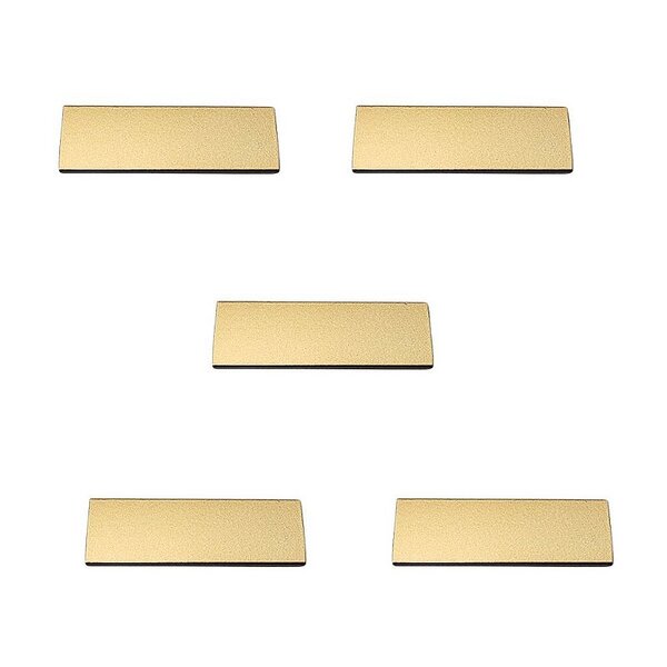 Kit 5 Puxador Moveis Ken 32mm Dourado Matte Fosco Zen