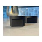 Kit 5 Puxador Moveis Radio Medio 16mm Preto Zen Ponto