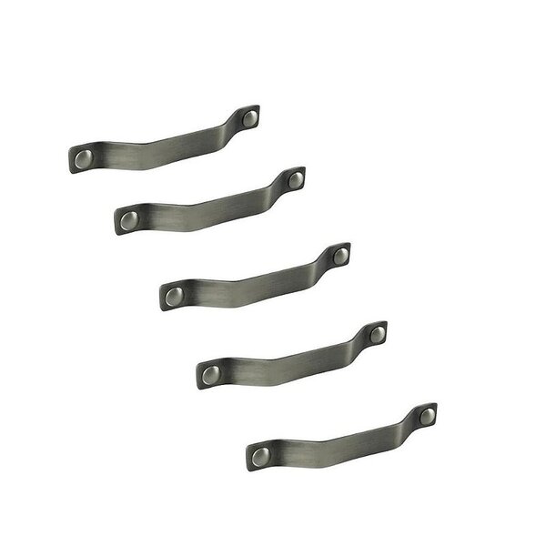 Kit 5 Puxador Nord Alça 160 Mm Niquel Velho Zen Zp1843.889