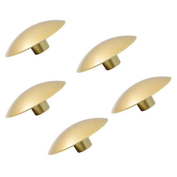 Kit 5 Puxador Orion 33x20mm Zen Dourado (fosco) Pequeno