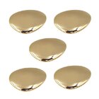 Kit 5 Puxador Ponto Seixo Grande Gold Zen Design Zp5762.a00