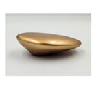 Kit 5 Puxador Seixo G 78mm X 50mm Dourado Matte Fosco Zen