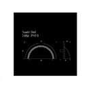 Kit 5 Puxador Shell Gold Escovado Zen 64mm Zp4318.b00