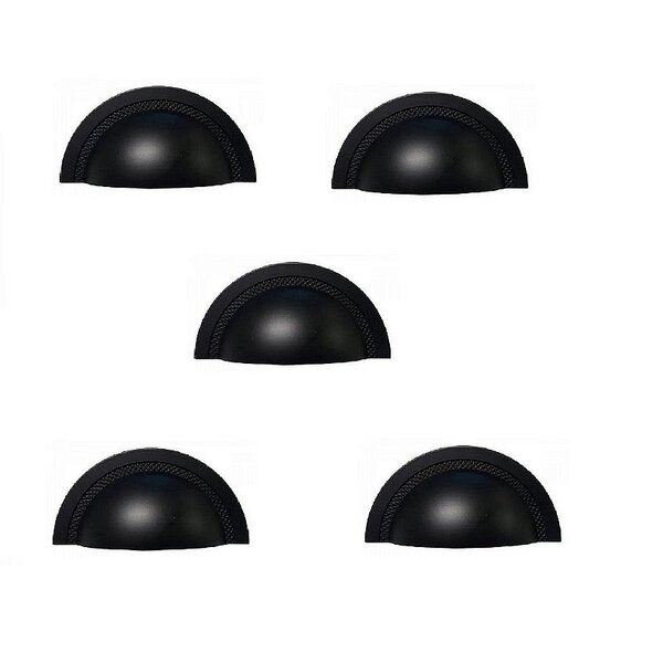 Kit 5 Puxador Shell Zen 64mm Preto Zp4318.24