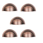 Kit 5 Puxador Shell Zen 64mm Vecchio Cobre Zp4318.648