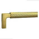 Kit 5 Puxador Zigrinato Il1780 192mm Bronze Esc ( Dourado )