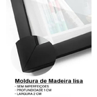 Kit 5 Quadros Decorativos C/ Molduras Pretas Natureza