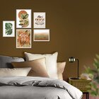 Kit 5 Quadros Decorativos Para Escritório Folhas Verdes Plant