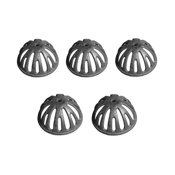 Kit 5 Ralos Semi Esférico Tipo Abacaxi 100mm Diâmetro 4 Pol