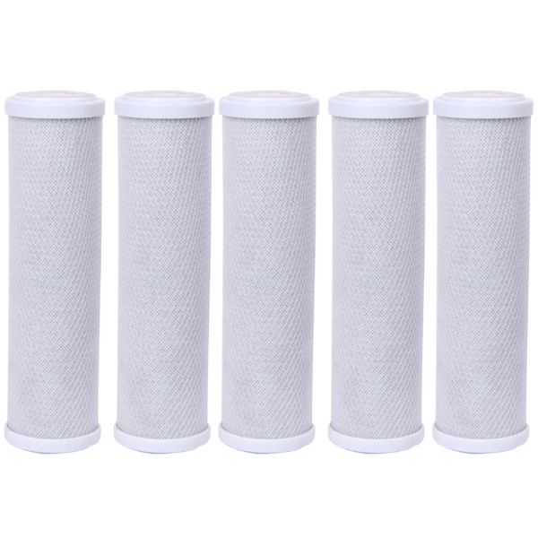 Kit 5 Refil Filtro Carbon Block Carvão Ativado Remove Cloro C