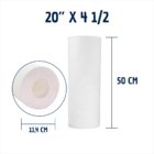 Kit 5 Refil Filtro Liso Polipropileno Big Blue 20 X 4 1/2 Bra