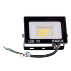 Kit 5 Refletor Led Foxlux 30w 3000k Bivolt Preto